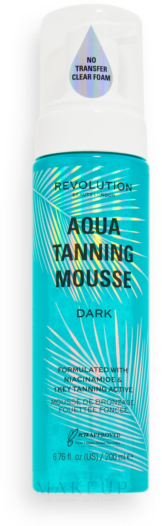 Bräunungsmousse - Makeup Revolution Beauty Aqua Tanning Mousse — Bild Dark