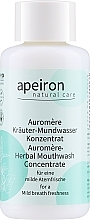 Düfte, Parfümerie und Kosmetik Kräuter-Mundwasser Konzentrat für eine milde Atemfrische - Apeiron Auromere Herbal Mouthwash Concentrate