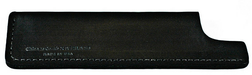 Kammetui aus Leder schwarz - Chicago Comb Co Case Small — Bild N1