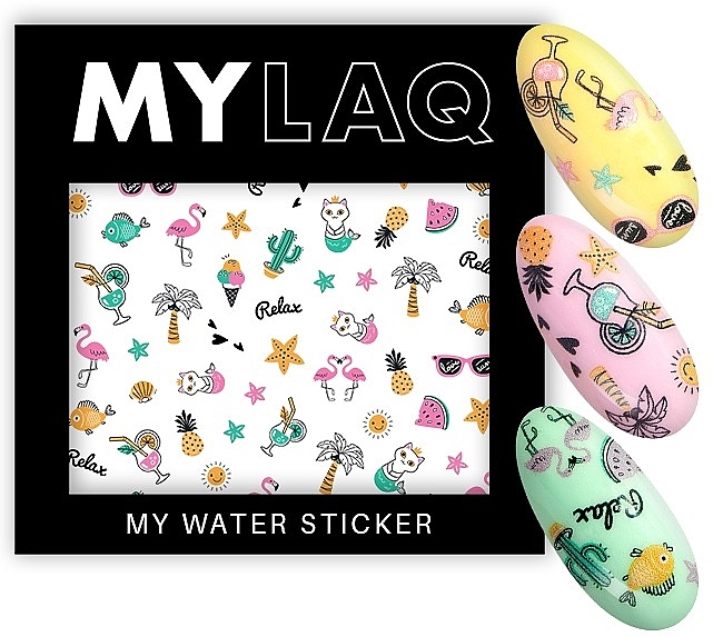 Nagelsticker - MylaQ My Summer Essentials Water Sticker — Bild N1