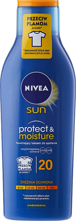 Feuchtigkeitsspendende Sonnenschutzlotion SPF 20 - NIVEA Sun Protect & Moisture Sun Lotion SPF20 — Bild N5