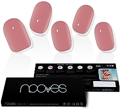 Nagellack-Aufkleber-Set - Nooves Premium Glam Dusty Rose Cat Eye — Bild N1