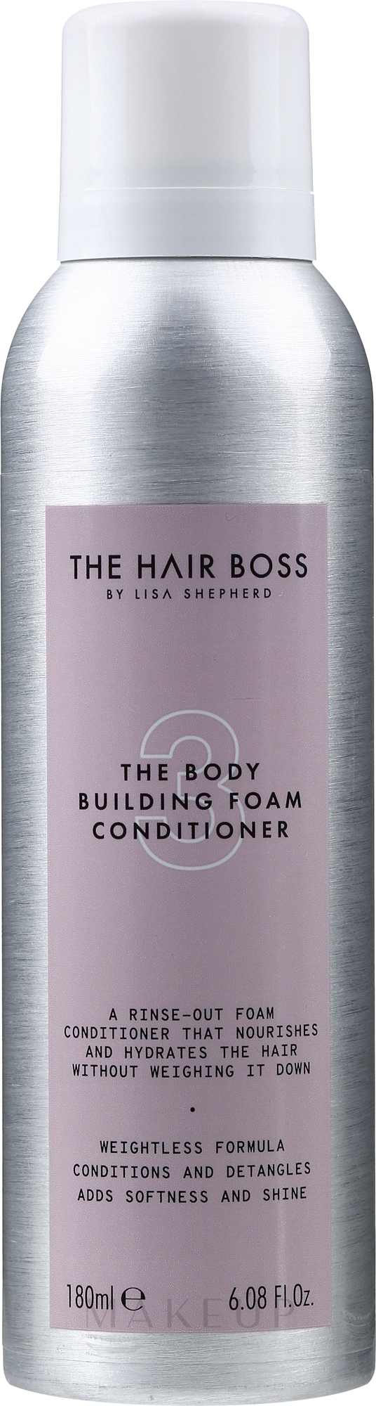 Schaum-Conditioner für das Haar mit Sheabutter und Arganöl - The Hair Boss The Body Building Conditioner — Bild 180 ml