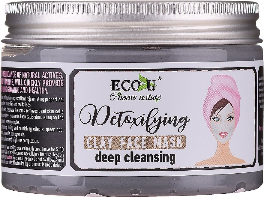 Reinigende Gesichtsmaske mit Tonerde - Eco U Detoxifying Deep Cleansing Clay Face Mask — Foto N2