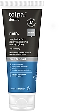 Düfte, Parfümerie und Kosmetik 2in1 Wasch- und Rasierschaum für Gesicht und Kopf - Tolpa Dermo Men Face & Head Gel 2in1 Foam