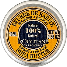 Düfte, Parfümerie und Kosmetik Körpercreme mit Sheabutter (Mini) - L'occitane Organic Pure Shea Butter