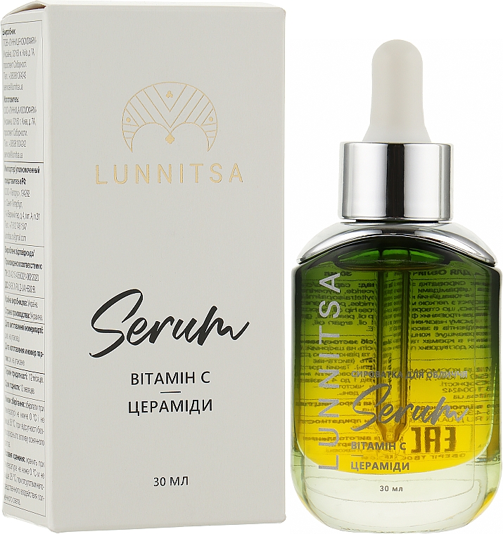 Pflegendes Nachtserum mit Vitamin C und Ceramiden - Lunnitsa Night Face Serum — Bild N2