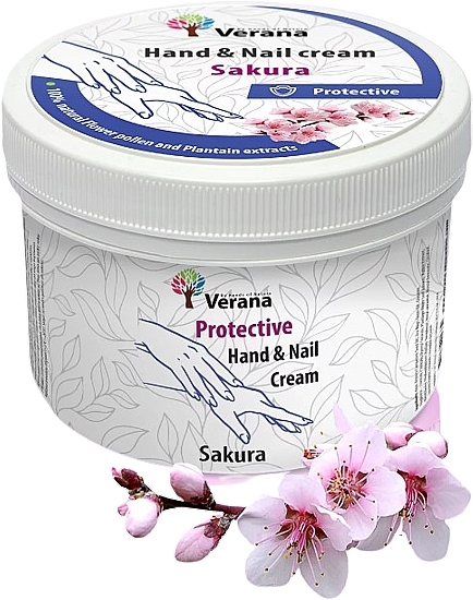 Schutzcreme für Hände und Nägel Sakura - Verana Protective Hand & Nail Cream Sakura — Bild N1