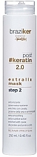 Düfte, Parfümerie und Kosmetik Glättende Haarmaske mit Seidenprotein und Aminosäuren - Braziker Hair Mask After Keratin Straightening