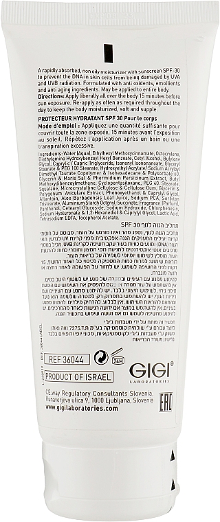 Sonnenschutzcreme für den Körper - Giigi Sun Care Sun Block Body Moisturizer SPF 30 — Bild N2