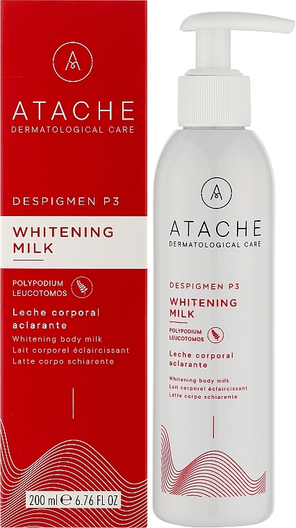 Aufhellende Milch für Hände, Dekolleté und Arme  - Atache Despigmen P3 Whitening Milk  — Bild N2