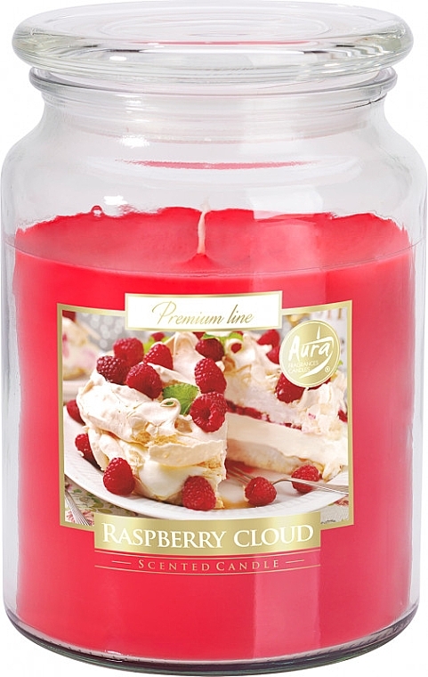 Premium-Duftkerze im Glas purpurrote Wolke - Bispol Premium Line Scented Candle Raspberry Cloud  — Bild N1