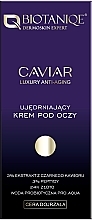 Düfte, Parfümerie und Kosmetik Straffende Augencreme - Biotaniqe Caviar Luxury Anti-Aging Eye Cream