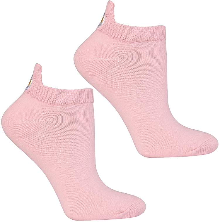 Damensocken 1 Paar rosa mit Kamille - Moraj — Bild N1