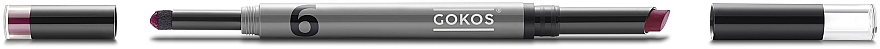 Doppelseitiger mattierender Lippenstift mit Schwamm-Applikator - Gokos Lipstick LipCreator — Bild N1