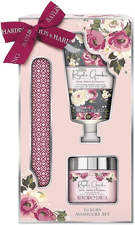 Set - Baylis & Harding Royale Garden Rose Poppy & Vanilla Luxury Manicure  — Bild N1