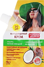 Düfte, Parfümerie und Kosmetik Sonnenschutzcreme für Gesicht und Körper mit Kokosöl SPF 30 - Fito Kosmetik Volksrezepte
