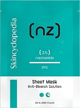 Anti-Akne-Reinigungsmaske mit Niacinamid - Skincyclopedia Sheet Mask  — Bild N1