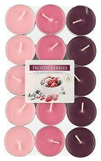Teekerzen-Set Gefrorene Beeren 30 St. - Bispol Frozen Berries Scented Candles  — Bild N1