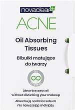 Düfte, Parfümerie und Kosmetik Mattierendes Spezialpapier - Novaclear Acne Oil Absorbing Tissues