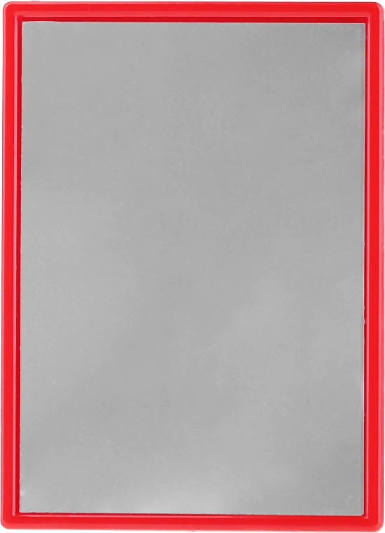 Rechteckiger Kompaktspiegel mit rotem Rahmen - Donegal Mirror — Bild N1