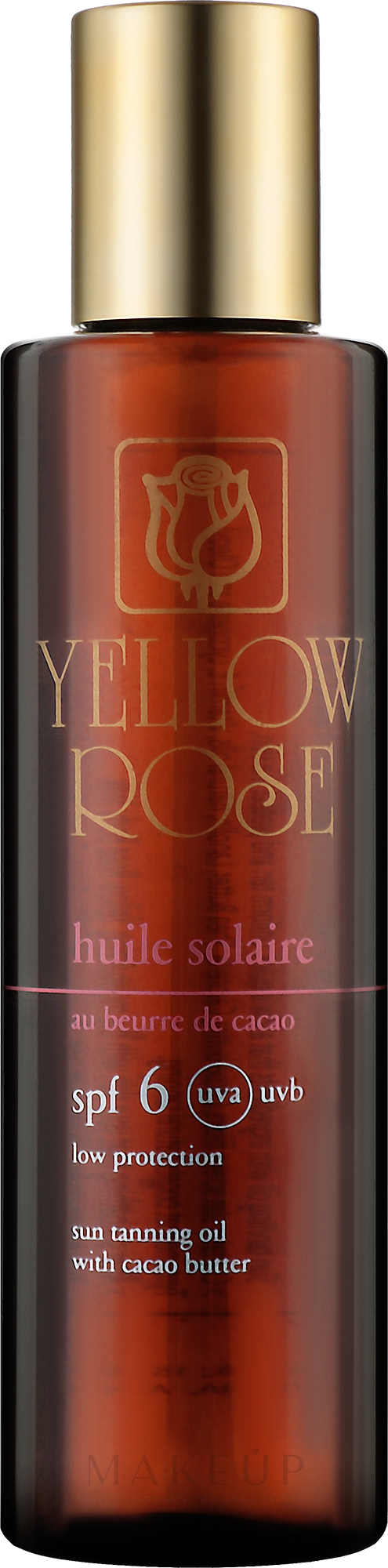 Bräunungsöl mit Kakaobutter SPF6 - Yellow Rose Huile Solaire — Bild 200 ml
