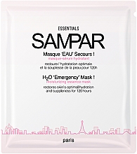 Düfte, Parfümerie und Kosmetik Erfrischende und feuchtigkeitsspendende Tuchmaske für das Gesicht - Sampar H2O 'Emergency' Mask