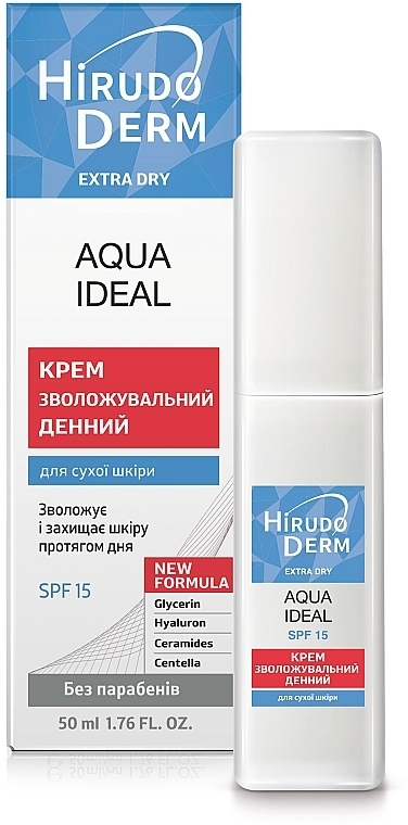 Feuchtigkeitsspendende Tagescreme - Hirudo Derm Aqua Ideal — Bild N1