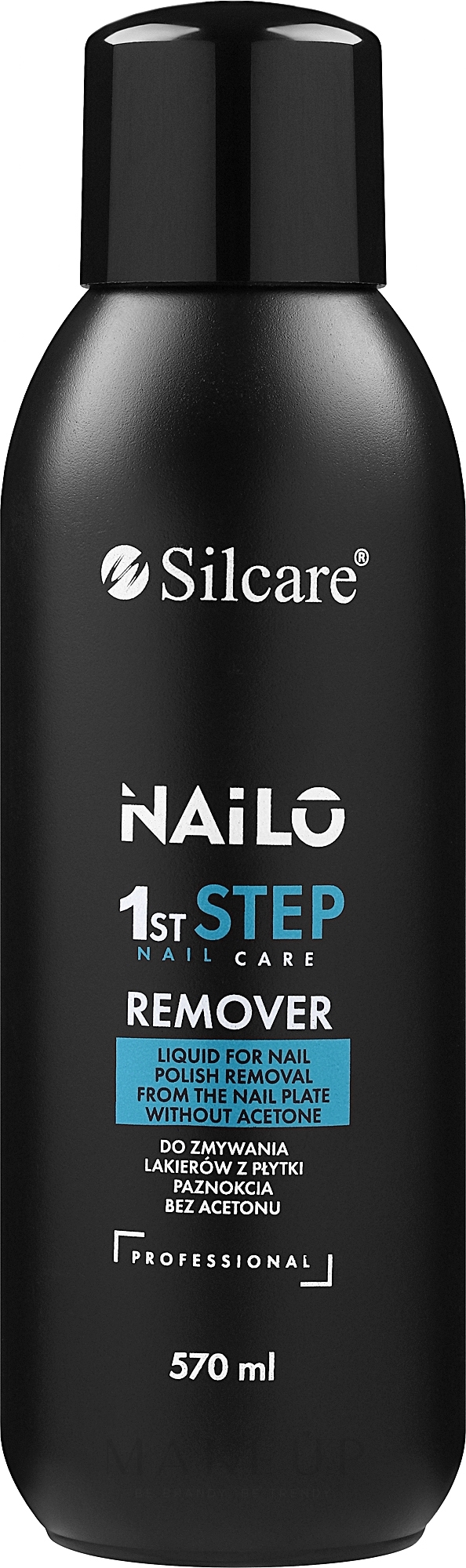 Acetonfreier Nagellackentferner - Silcare Nailo 1st Step Remover — Bild 570 ml
