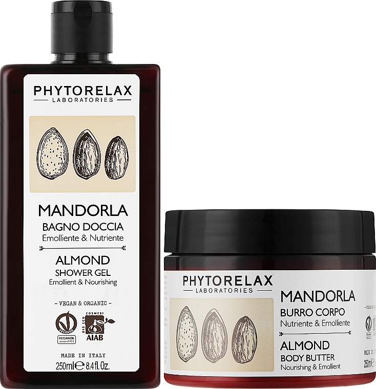 Körperpflegeset - Phytorelax Laboratories Almond Body Ritual (Duschgel 250ml + Körperlotion 250ml) — Bild N2