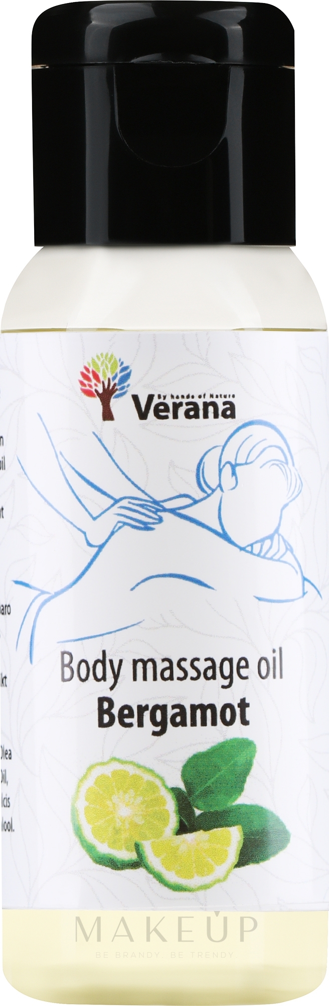 Körpermassageöl Bergamot - Verana Body Massage Oil — Bild 30 ml