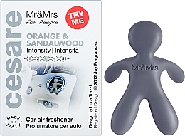 Mr&Mrs Fragrance Cesare Orange & SandalWood Silver - Auto-Lufterfrischer Orange & Sandelholz — Bild N2