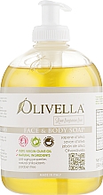 Flüssigseife für Gesicht und Körper für empfindliche Haut mit Olivenöl - Olivella — Bild N1