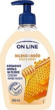 Düfte, Parfümerie und Kosmetik Flüssige Cremeseife mit Milch und Honig - On Line Milk & Honey Liquid Soap