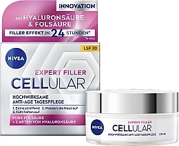 Düfte, Parfümerie und Kosmetik Gesichtscreme für den Tag - Nivea Cellular Expert Filler Anti-Age Day Care SPF30
