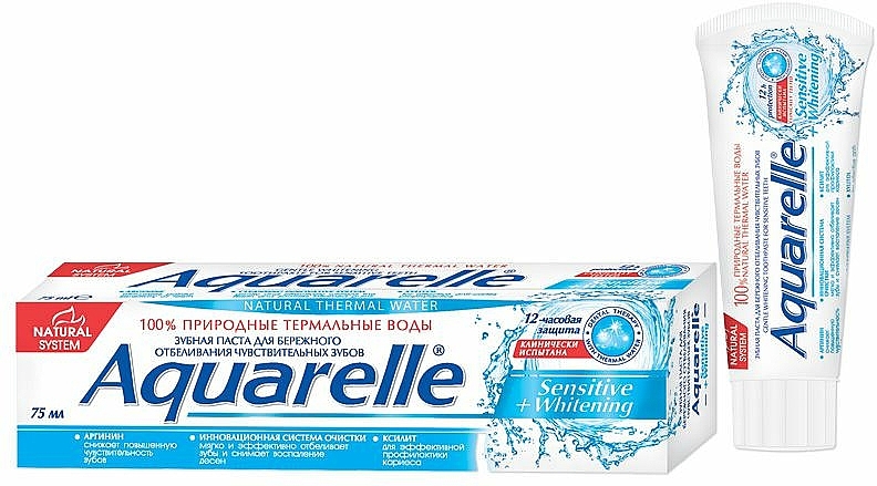 Aufhellende Zahnpasta für empfindliche Zähne - Sts Cosmetics Aquarelle Toothpaste