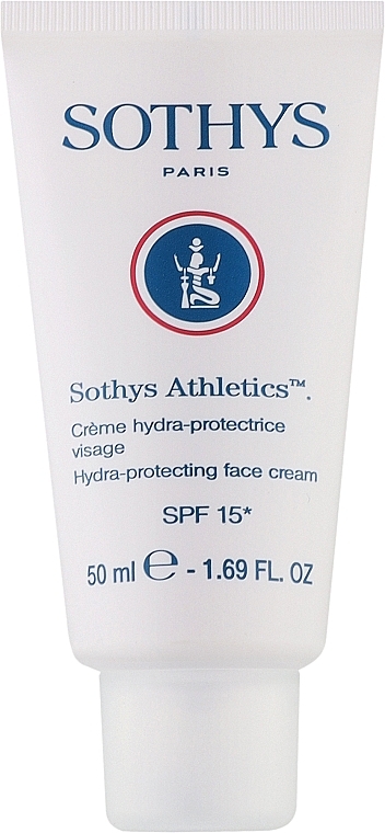 Feuchtigkeitsspendende schützende Gesichtscreme - Sothys Athletics Hydra-Protecting Face Cream SPF 15 — Bild N1