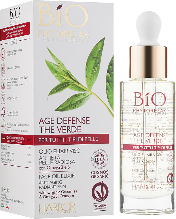 Öl-Elixier für das Gesicht - Phytorelax Laboratories Bio Age Defence The Verde Face Oil Elixir — Bild N2