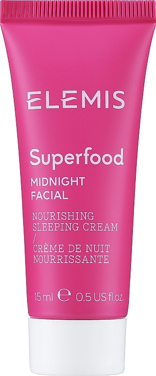 Nachtcreme für das Gesicht - Elemis Superfood Nourishing Sleeping Cream (Mini)  — Bild N1
