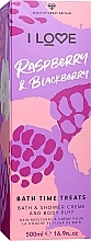Düfte, Parfümerie und Kosmetik Set - I Love... Raspberry & Blackberry Bath Time Treat (sh/cr/500ml + puff)