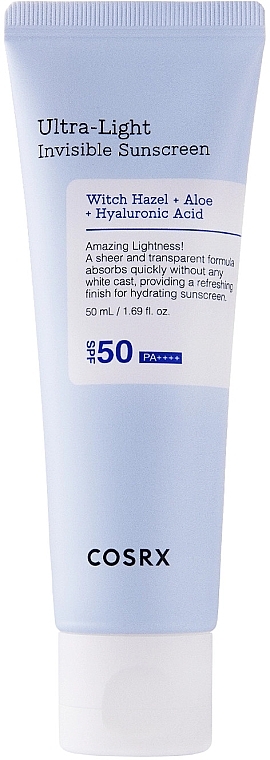 Leichte feuchtigkeitsspendende Sonnenschutzcreme - Cosrx Ultra Light Invisible Sunscreen SPF50+/PA++++  — Bild N1