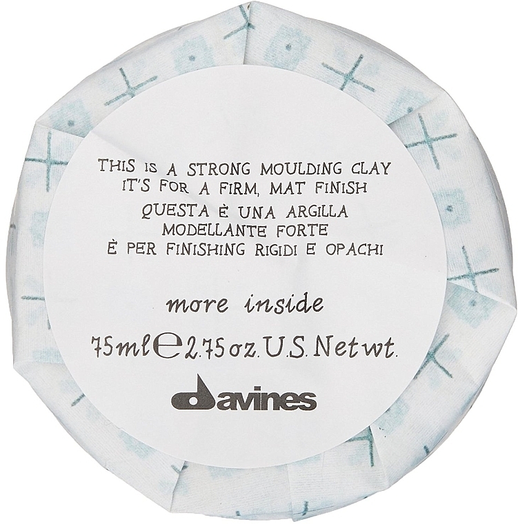 Modelierender Ton für das Haar mit Matt-Effekt - Davines More Inside Strong Moulding Clay — Bild N2