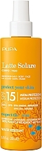 Düfte, Parfümerie und Kosmetik Sonnenschutzmilch für Gesicht und Körper - Pupa Sunscreen Milk Medium Protection SPF 15