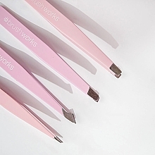 Kombination Pinzetten-Set rosa 4-tlg. - Brushworks 4 Piece Combination Tweezer Set Pink  — Bild N4