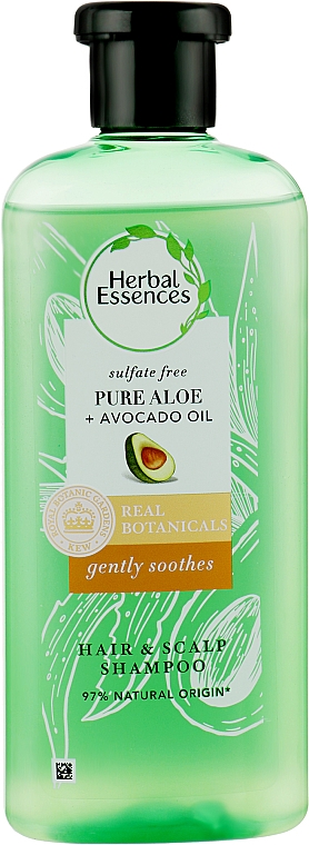 Shampoo für die Kopfhaut mit Avocadoöl - Herbal Essences Gently Soothes Pure Aloe + Avocado Oil — Bild N1