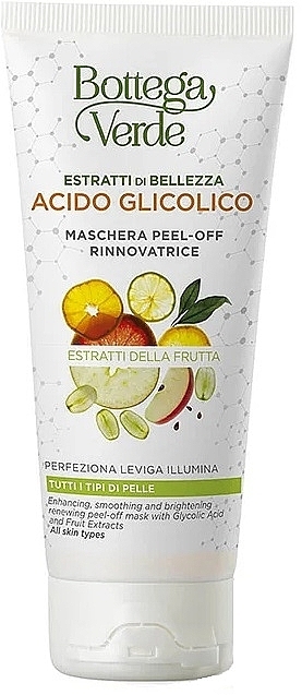 Maskenfilm mit Glykolsäure und Fruchtextrakten - Bottega Verde Beauty Extracts Glycolic Acid And Fruit Extracts Peel-Off Mask — Bild N1