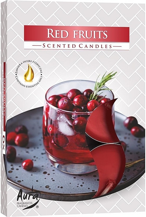 Teekerzen-Set Rote Früchte - Bispol Red Fruits Scented Candles — Bild N1
