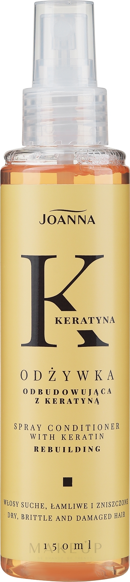 Revitalisierender Spray-Conditioner mit Keratin - Joanna Keratin Hair Spray — Bild 150 ml