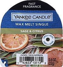 Düfte, Parfümerie und Kosmetik Aromatisches Wachs - Yankee Candle Classic Wax Sage & Citrus