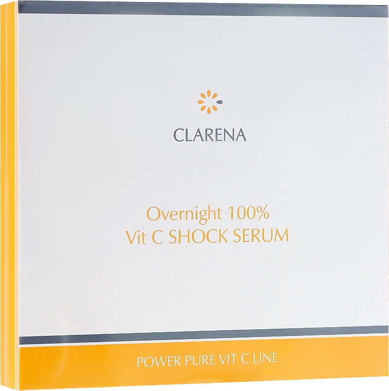 Intensiv verjüngendes Nachtserum für das Gesicht mit Vitamin C - Clarena Overnight 100 % Vit C Shock Serum — Bild N2